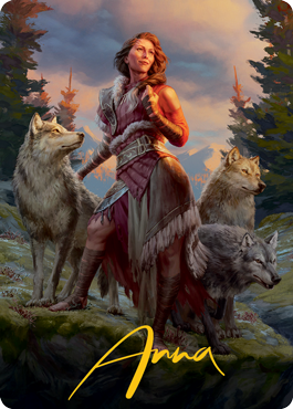 Arlinn, the Pack's Hope 1 Art Card (Gold-Stamped Signature) [Innistrad: Midnight Hunt Art Series] | Yard's Games Ltd