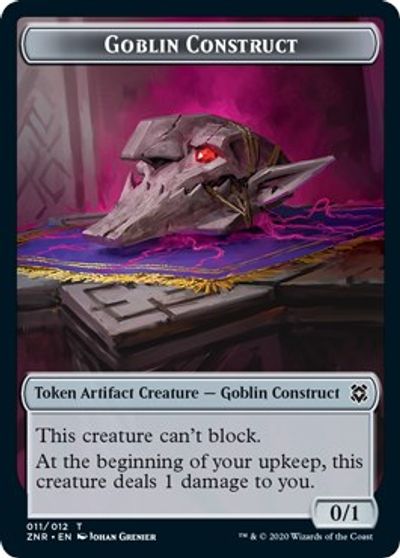 Satyr // Goblin Construct Double-Sided Token [Challenger Decks 2021 Tokens] | Yard's Games Ltd