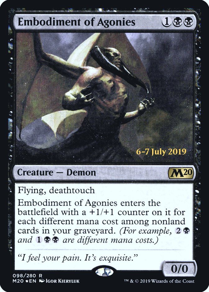 Embodiment of Agonies [Core Set 2020 Prerelease Promos] | Yard's Games Ltd