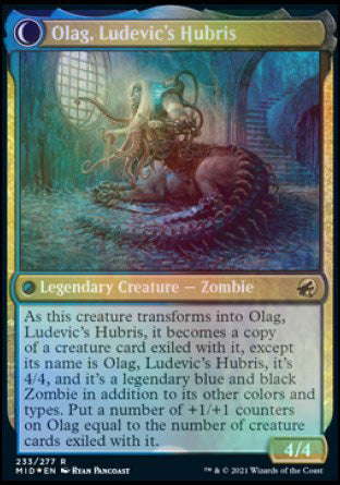 Ludevic, Necrogenius // Olag, Ludevic's Hubris [Innistrad: Midnight Hunt Prerelease Promos] | Yard's Games Ltd