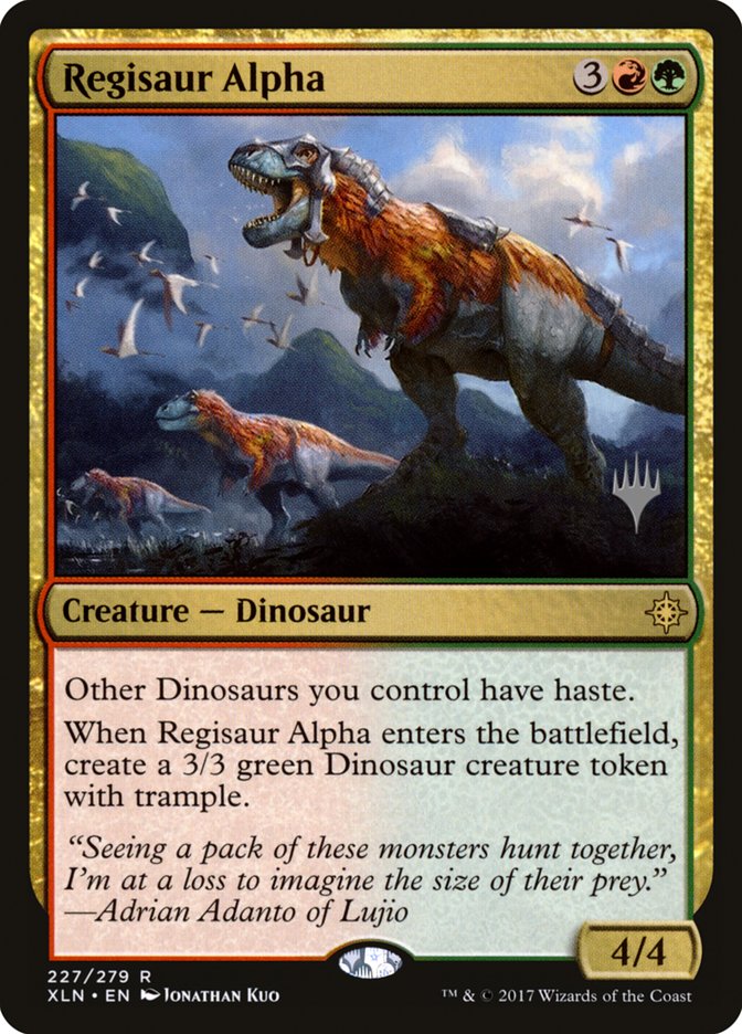 Regisaur Alpha (Promo Pack) [Ixalan Promos] | Yard's Games Ltd