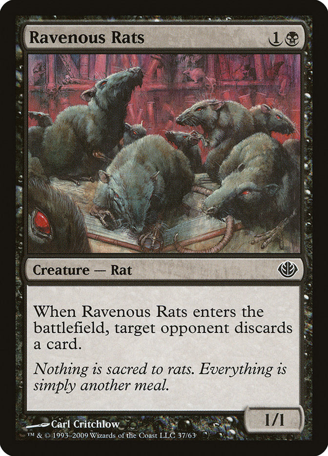 Ravenous Rats [Duel Decks: Garruk vs. Liliana] | Yard's Games Ltd