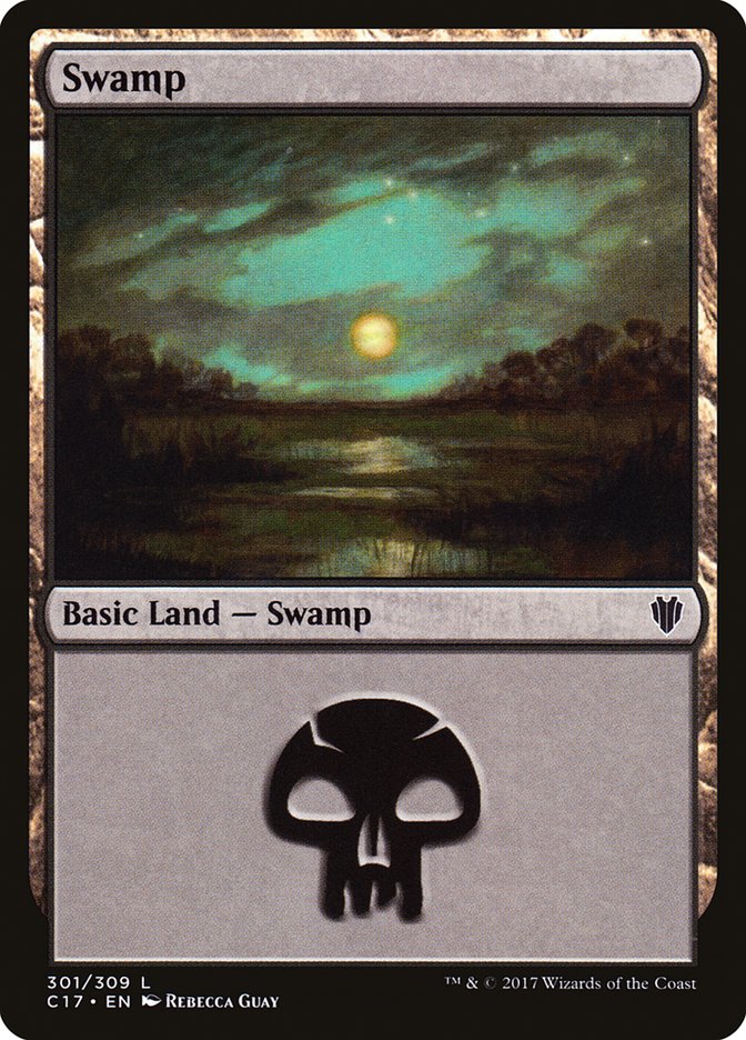 Swamp (301) [Commander 2017] | Yard's Games Ltd