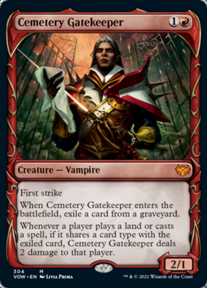 Cemetery Gatekeeper (Showcase Fang Frame) [Innistrad: Crimson Vow] | Yard's Games Ltd