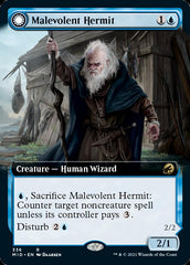 Malevolent Hermit // Benevolent Geist (Extended Art) [Innistrad: Midnight Hunt] | Yard's Games Ltd