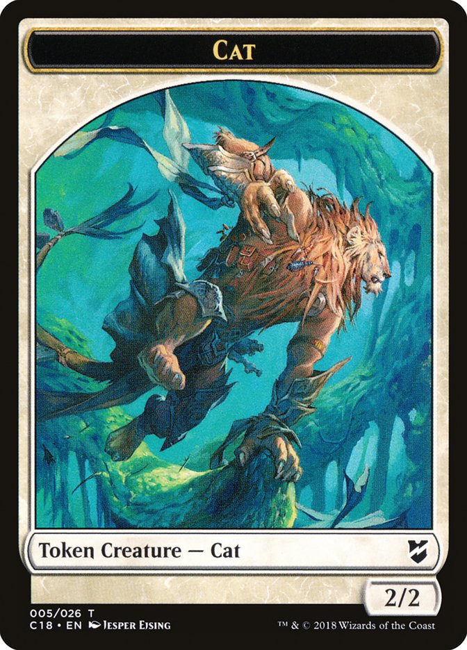 Cat Token [Commander 2018 Tokens] | Yard's Games Ltd