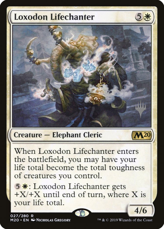 Loxodon Lifechanter (Promo Pack) [Core Set 2020 Promos] | Yard's Games Ltd