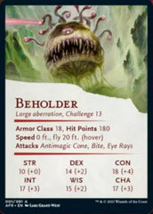 Beholder Art Card [Dungeons & Dragons: Adventures in the Forgotten Realms Art Series] | Yard's Games Ltd