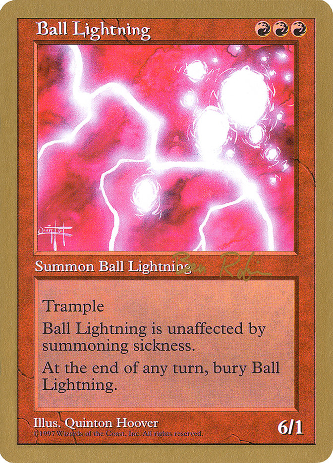 Ball Lightning (Ben Rubin) [World Championship Decks 1998] | Yard's Games Ltd