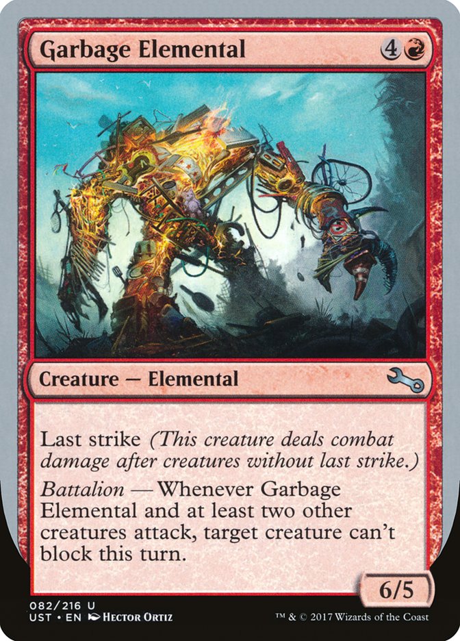 Garbage Elemental (6/5 Creature) [Unstable] | Yard's Games Ltd