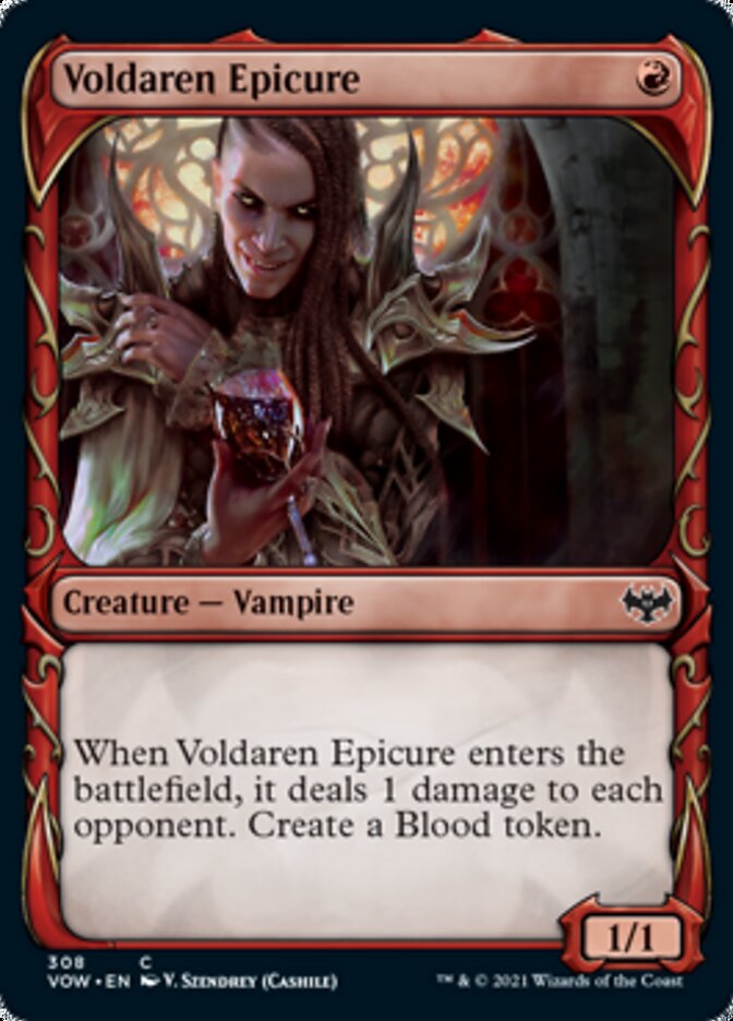 Voldaren Epicure (Showcase Fang Frame) [Innistrad: Crimson Vow] | Yard's Games Ltd