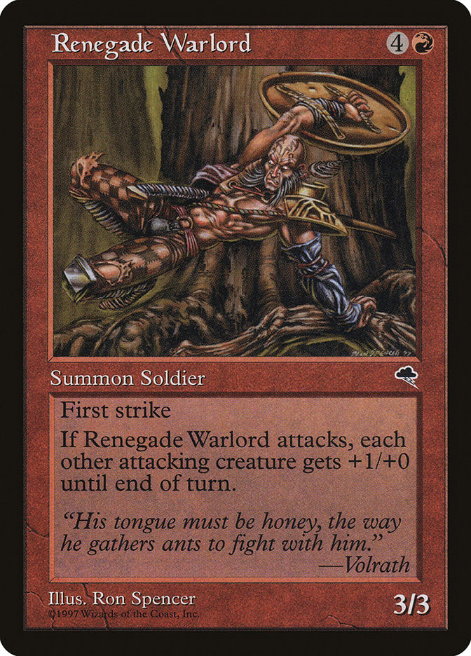 Renegade Warlord [Tempest] | Yard's Games Ltd