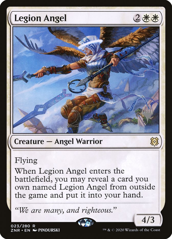 Legion Angel (Promo Pack) [Zendikar Rising Promos] | Yard's Games Ltd