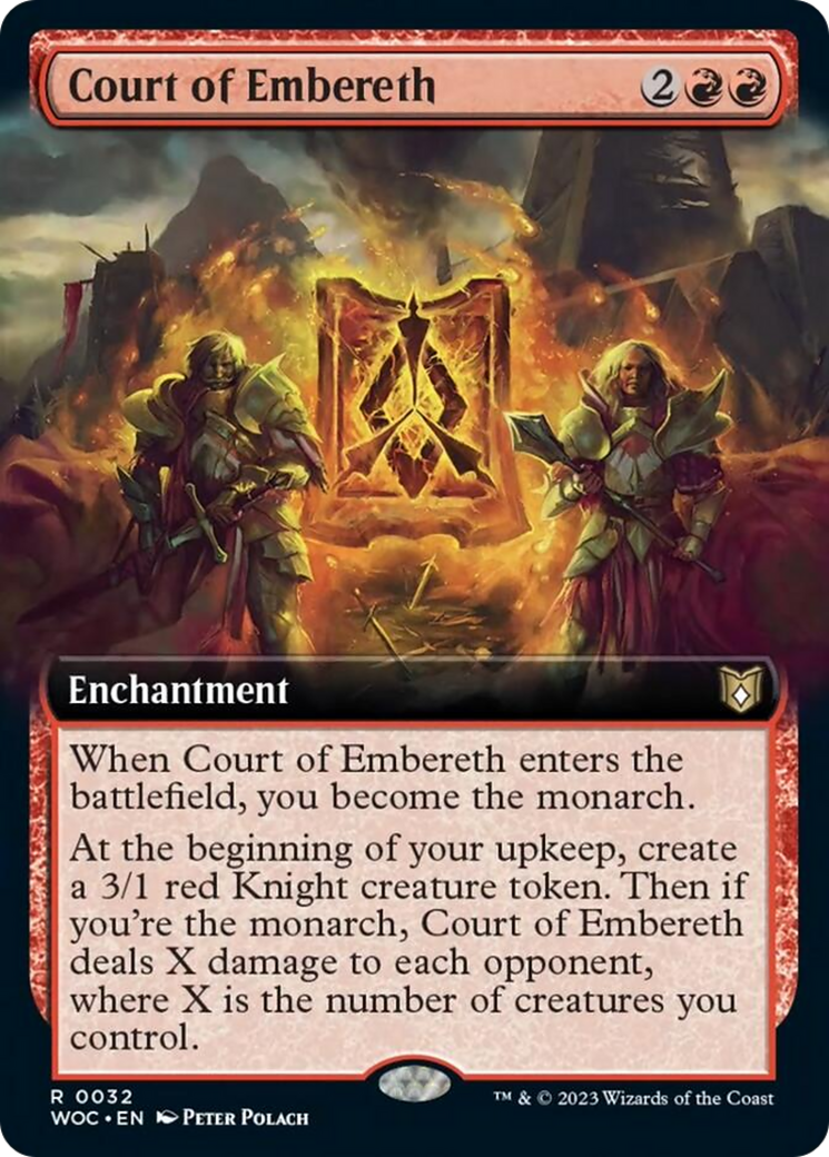 Court of Embereth (Extended Art) [Wilds of Eldraine Commander] | Yard's Games Ltd