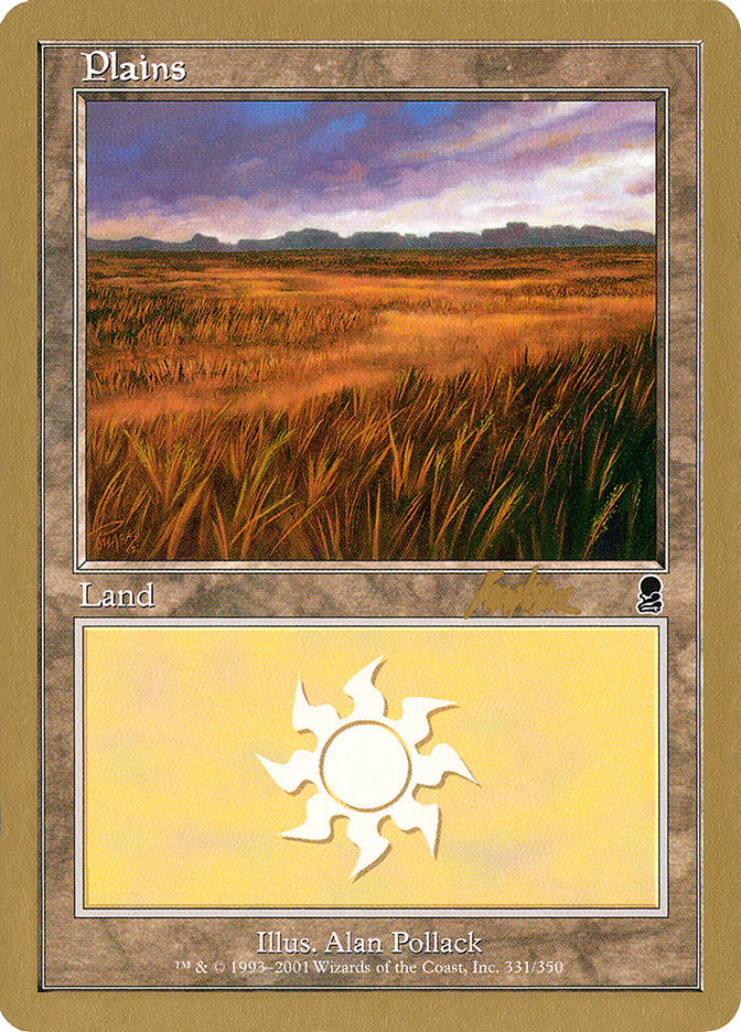 Plains (bk331a) (Brian Kibler) [World Championship Decks 2002] | Yard's Games Ltd