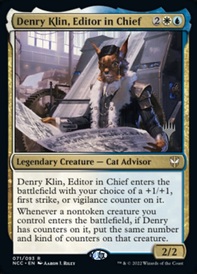 Denry Klin, Editor in Chief (Promo Pack) [Streets of New Capenna Commander Promos] | Yard's Games Ltd