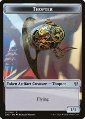 Faerie Rogue // Thopter Double-Sided Token [Zendikar Rising Commander Tokens] | Yard's Games Ltd