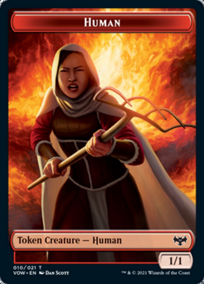 Human Token (010) [Innistrad: Crimson Vow Tokens] | Yard's Games Ltd