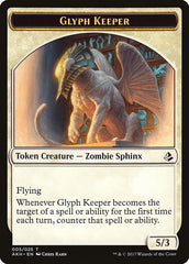 Glyph Keeper // Warrior Double-Sided Token [Amonkhet Tokens] | Yard's Games Ltd