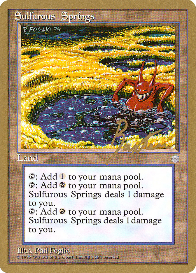 Sulfurous Springs (George Baxter) [Pro Tour Collector Set] | Yard's Games Ltd