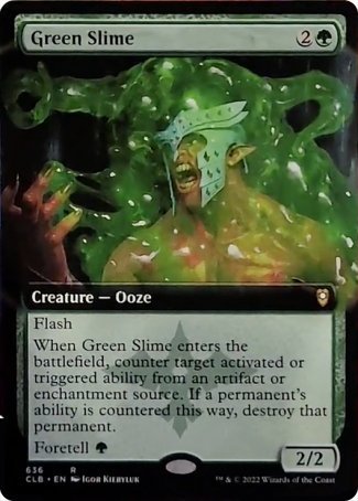 Green Slime (Extended Art) [Commander Legends: Battle for Baldur's Gate] | Yard's Games Ltd