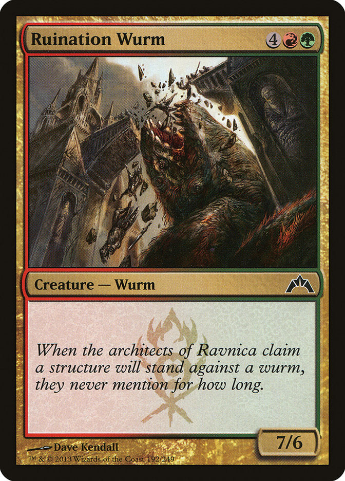 Ruination Wurm [Gatecrash] | Yard's Games Ltd