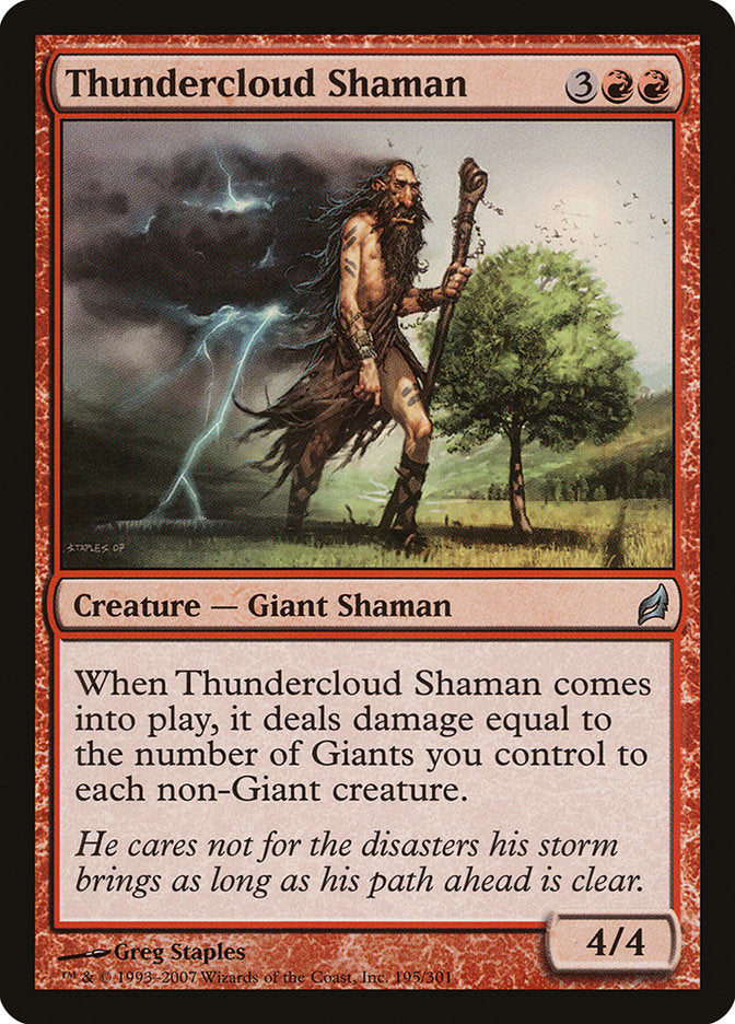 Thundercloud Shaman [Lorwyn] | Yard's Games Ltd