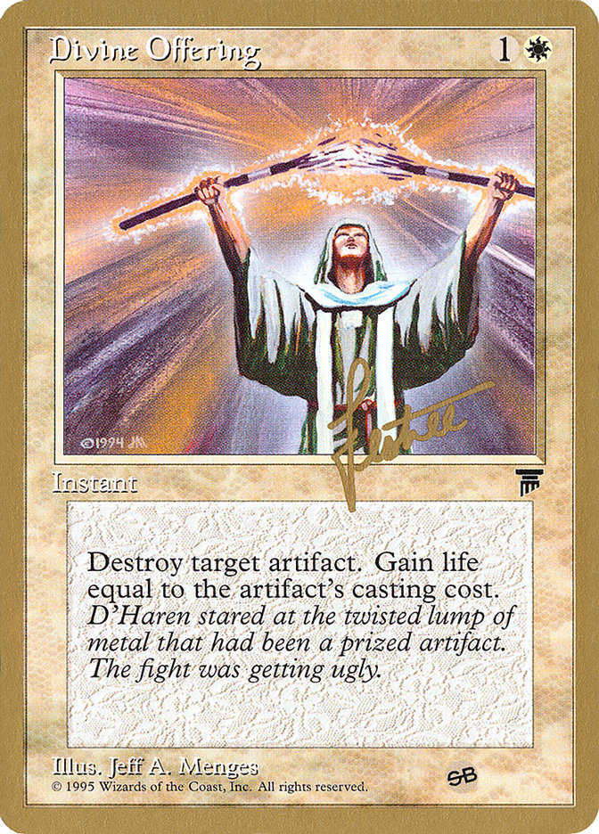 Divine Offering (Bertrand Lestree) (SB) [Pro Tour Collector Set] | Yard's Games Ltd