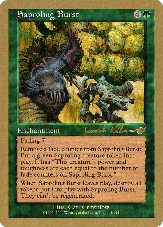 Saproling Burst (Janosch Kuhn) [World Championship Decks 2000] | Yard's Games Ltd