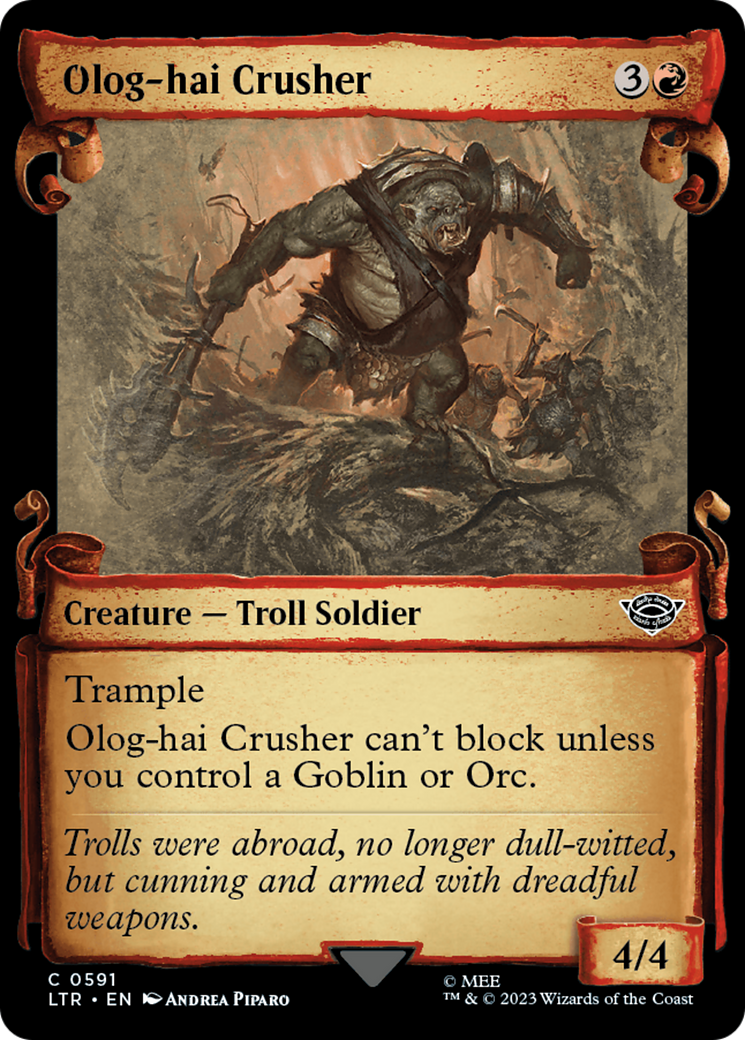 Olog-Hai Crusher [The Lord of the Rings: Tales of Middle-Earth Showcase Scrolls] | Yard's Games Ltd