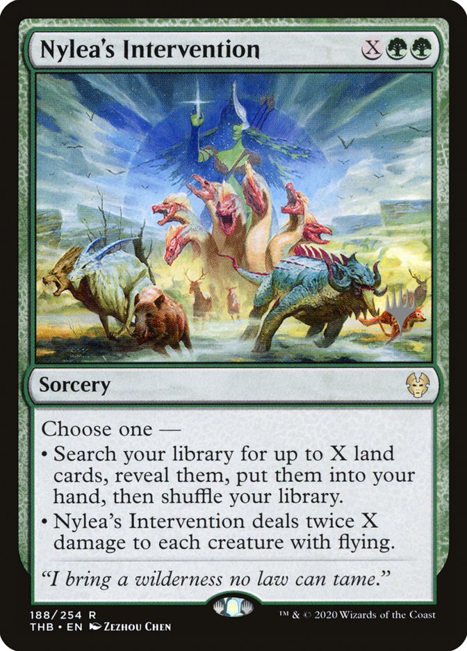 Nylea's Intervention (Promo Pack) [Theros Beyond Death Promos] | Yard's Games Ltd