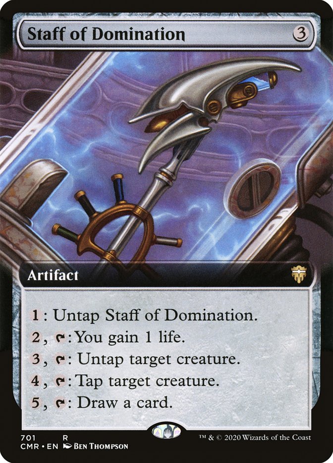 Staff of Domination (Extended Art) [Commander Legends] | Yard's Games Ltd