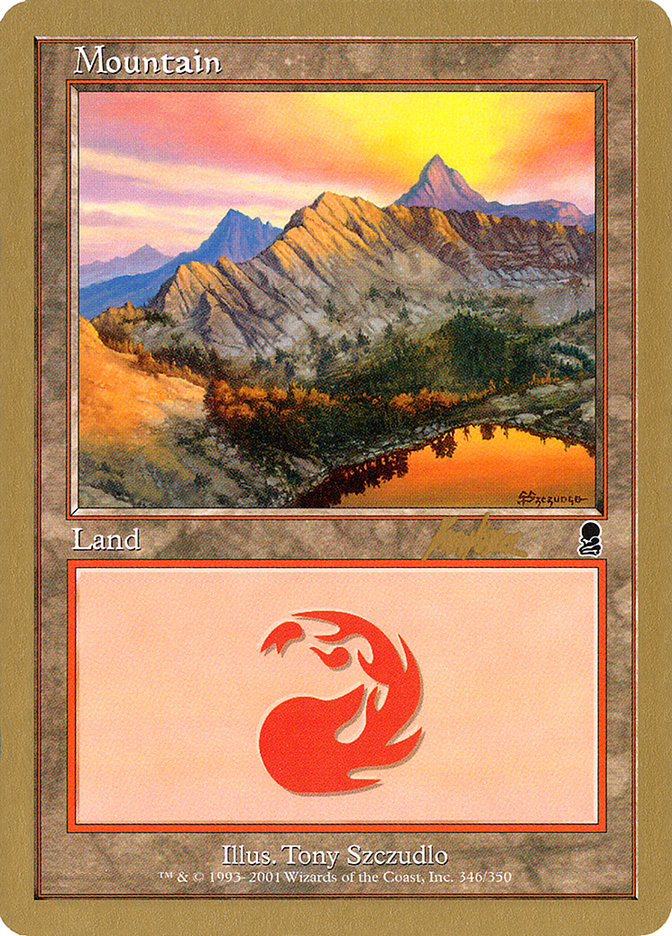 Mountain (bk346) (Brian Kibler) [World Championship Decks 2002] | Yard's Games Ltd