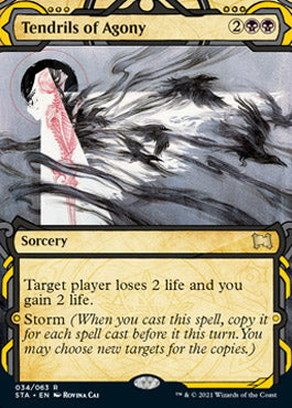 Tendrils of Agony (Foil Etched) [Strixhaven: School of Mages Mystical Archive] | Yard's Games Ltd