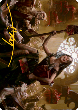 Gisa, Glorious Resurrector Art Card (Gold-Stamped Signature) [Innistrad: Midnight Hunt Art Series] | Yard's Games Ltd