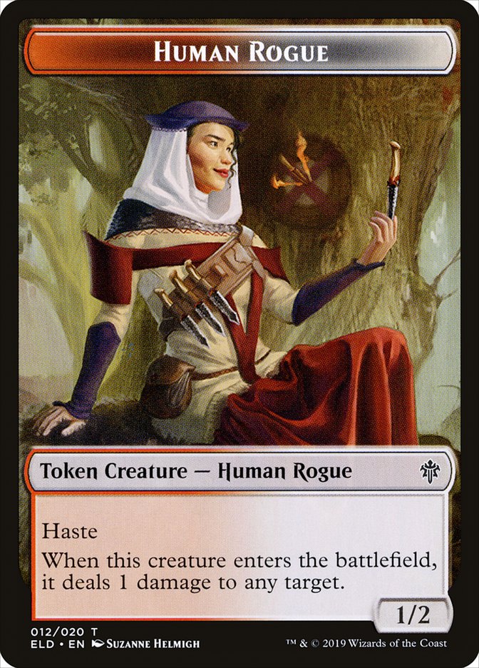 Human Rogue Token [Throne of Eldraine Tokens] | Yard's Games Ltd