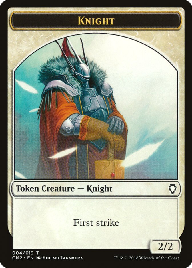 Knight Token [Commander Anthology Volume II Tokens] | Yard's Games Ltd