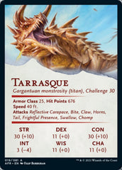 Tarrasque Art Card [Dungeons & Dragons: Adventures in the Forgotten Realms Art Series] | Yard's Games Ltd