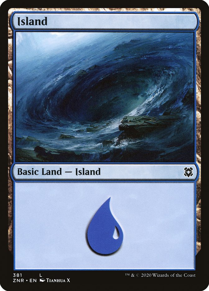 Island (381) [Zendikar Rising] | Yard's Games Ltd