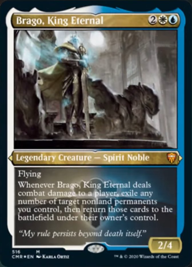 Brago, King Eternal (Etched) [Commander Legends] | Yard's Games Ltd