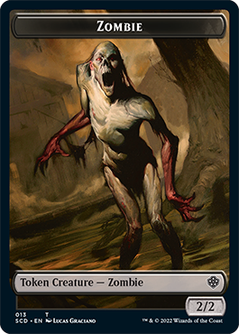 Zombie // Zombie Army Double-Sided Token [Starter Commander Decks] | Yard's Games Ltd