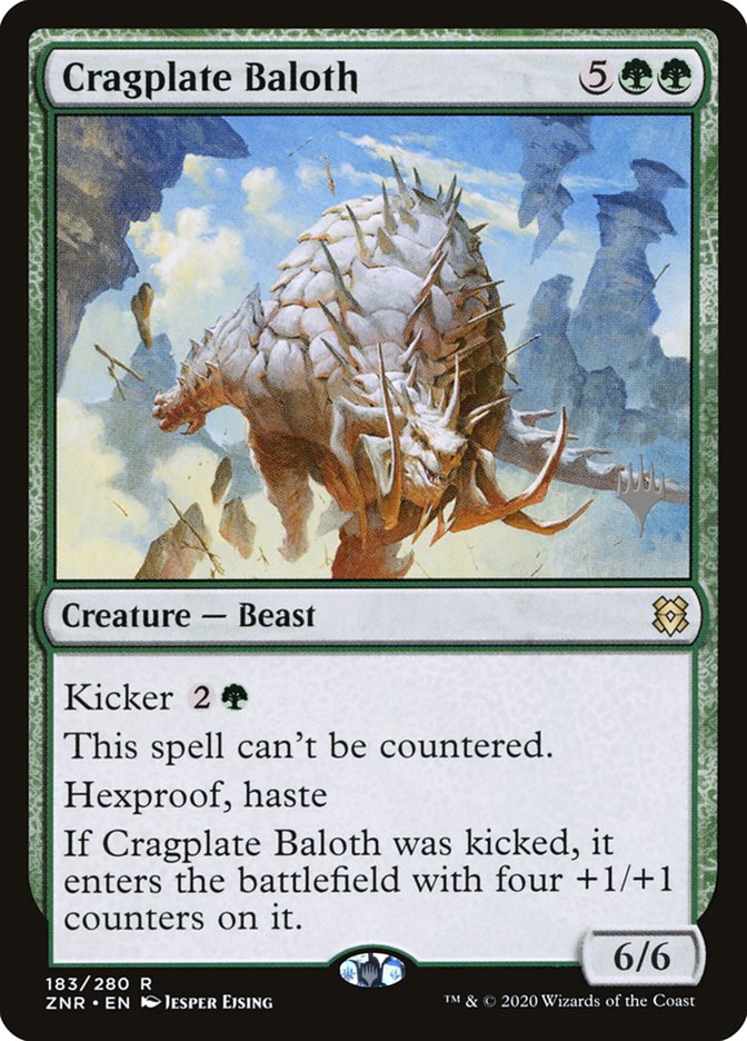 Cragplate Baloth (Promo Pack) [Zendikar Rising Promos] | Yard's Games Ltd