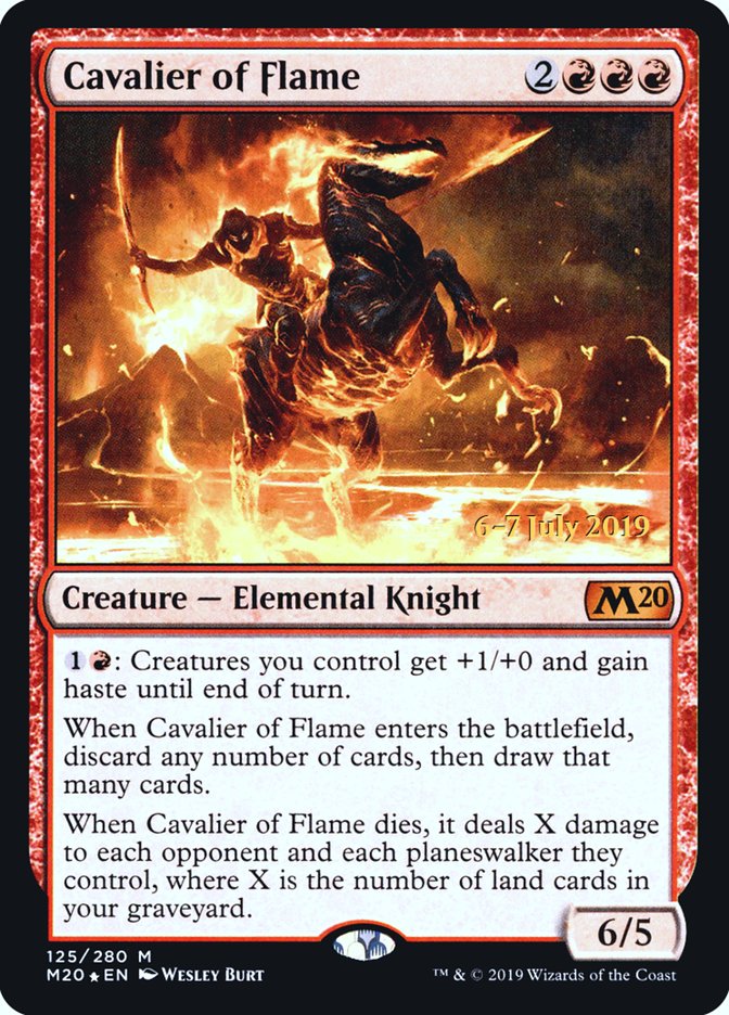 Cavalier of Flame [Core Set 2020 Prerelease Promos] | Yard's Games Ltd