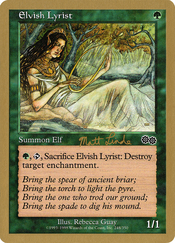 Elvish Lyrist (Matt Linde) [World Championship Decks 1999] | Yard's Games Ltd