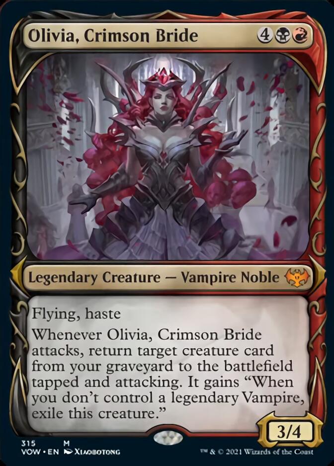 Olivia, Crimson Bride (Showcase Fang Frame) [Innistrad: Crimson Vow] | Yard's Games Ltd