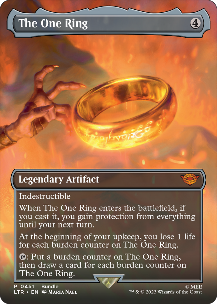 The One Ring (Borderless Alternate Art) [The Lord of the Rings: Tales of Middle-Earth] | Yard's Games Ltd