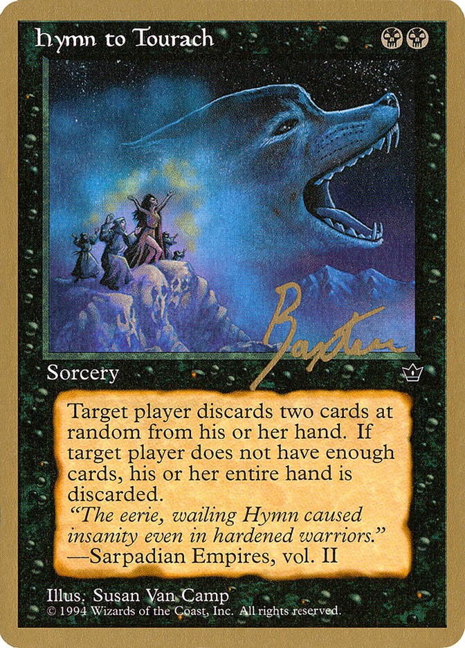 Hymn to Tourach (Wolf) (George Baxter) [Pro Tour Collector Set] | Yard's Games Ltd