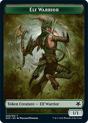 Soldier // Elf Warrior Double-Sided Token [Game Night: Free-for-All Tokens] | Yard's Games Ltd