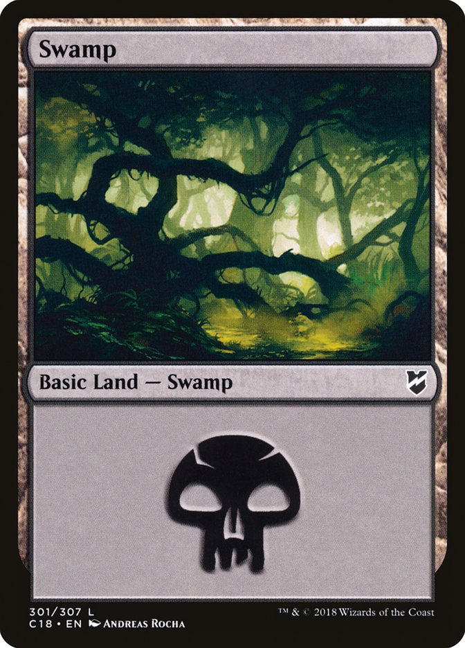 Swamp (301) [Commander 2018] | Yard's Games Ltd