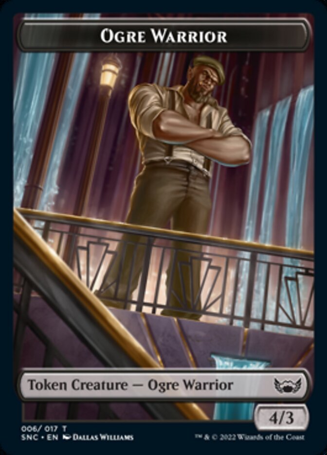 Ogre Warrior // Angel Double-Sided Token [Streets of New Capenna Tokens] | Yard's Games Ltd